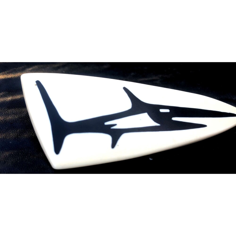 Hans Hensen Danish Mid Century Modern Shark Brooch MCM HH